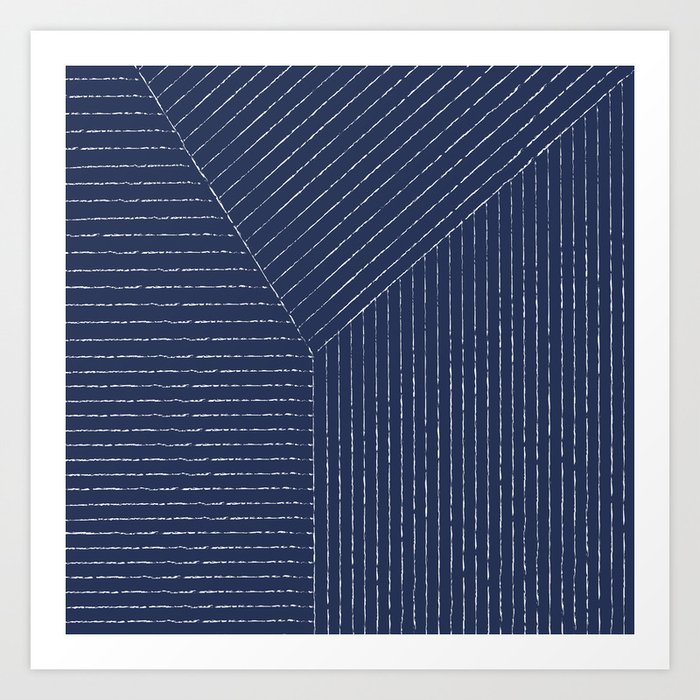 Lines (Navy) Kunstdrucke Lines (Navy) Kunstdrucke