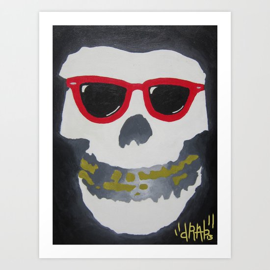 Old Dirty-Crimson Ghost-Face Killa Art Print