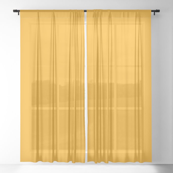 Active Orange Sheer Curtain