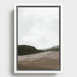 Mocha Landscape Framed Canvas