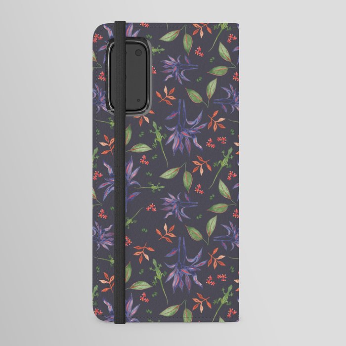 Florida Inspired Lizards + Plants  Android Wallet Case