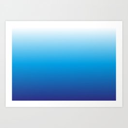 Ombre | Color Gradients | Gradient | Two Tone | Shades of Blue | Art Print