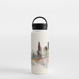 chicago illinois skyline Water Bottle