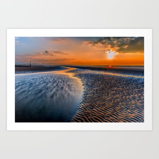 Seashore Sunset Art Print