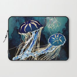 Metallic Jellyfish III Laptop Sleeve