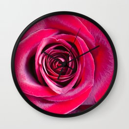RED ROSE LOVERS Wall Clock