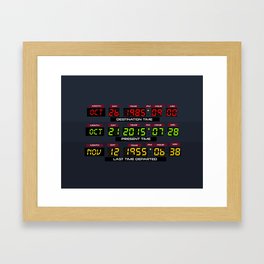 Time Circuits (The 2015 Collection) Framed Art Print