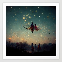 Learning to Fly Art Print