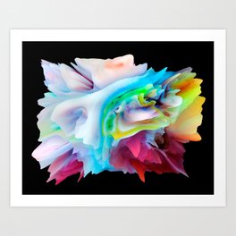 Your World 15 Abstract 3d Milk Painting Art Print By