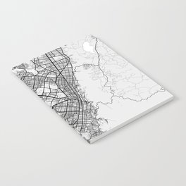 Bogota City Map of Colombia - Light Notebook