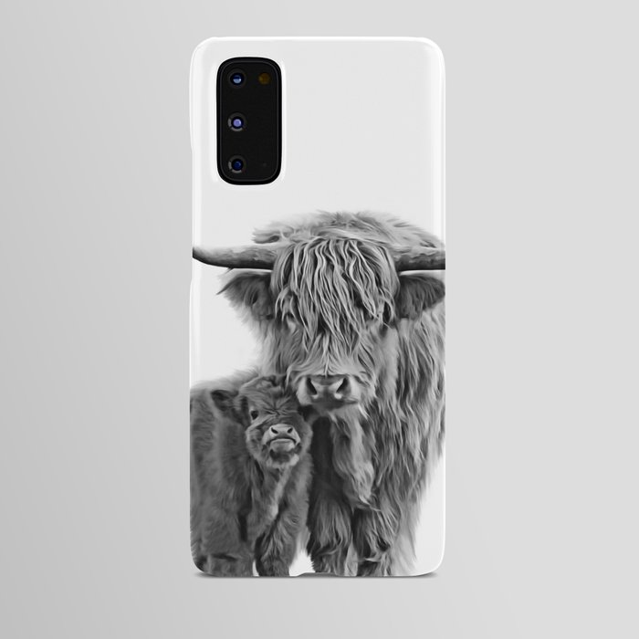 Highland Cow and The Baby Android Case