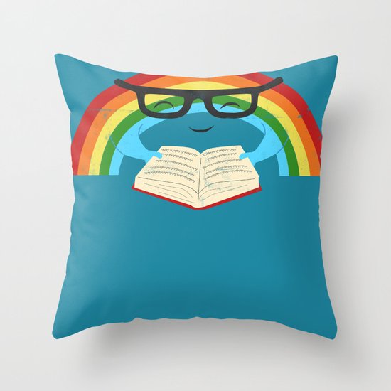 Brainbow Throw Pillow