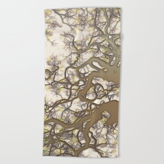 Tree (abstract) Beach Towel