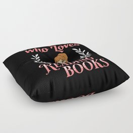 Book Girl Reading Women Bookworm Librarian Reader Floor Pillow