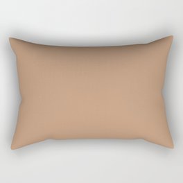 Oak Creek brown solid color  Rectangular Pillow