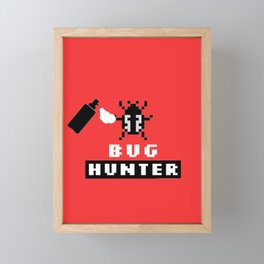 Programmer bug hunter Framed Mini Art Print