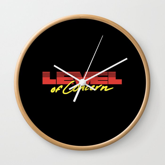 Level of Concern Wall Clock