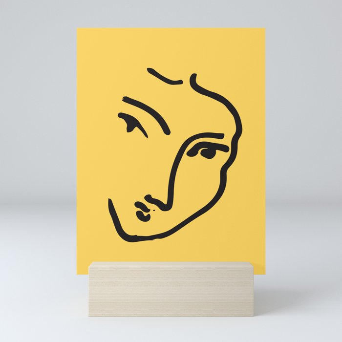 Wall Print Abstract Faces Line Art Drawing Illustration Art
