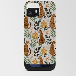 Spring Cheetah Pattern I - Green and Yellow iPhone Card Case