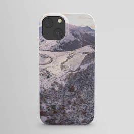 Early snow in Asturias Mountains - Pajares Pass iPhone Case