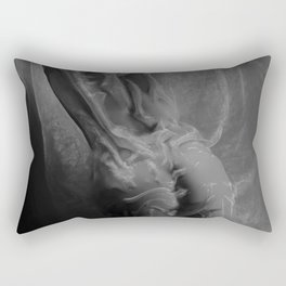 Behind the Veil female nude black and white artistic photograph / photography / photographs wall decor Rectangular Pillow