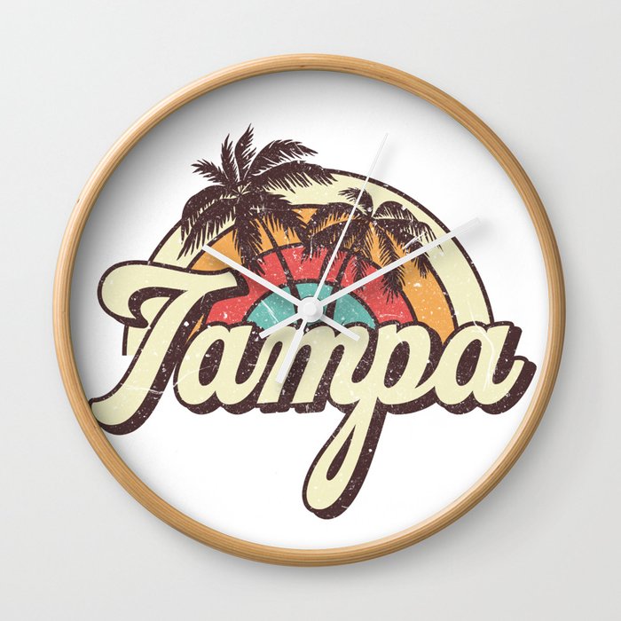 Tampa beach city Wall Clock