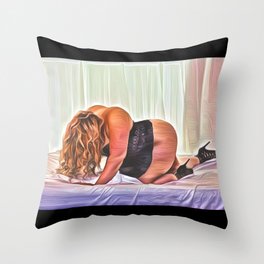 Curves That Rock Throw Pillow