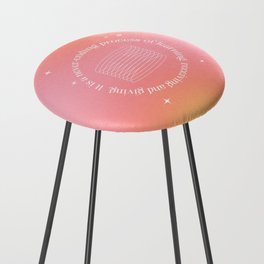 Gradient Quote Counter Stool