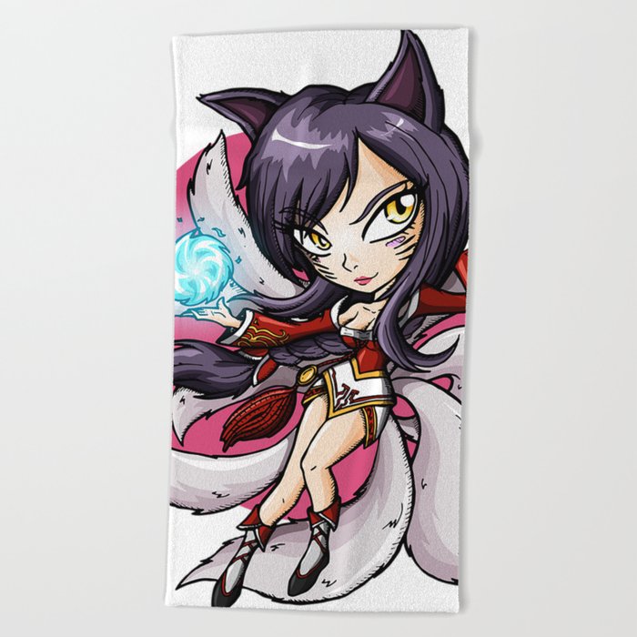 League Of Legends Ahri Beach Towel By Alienationshop
