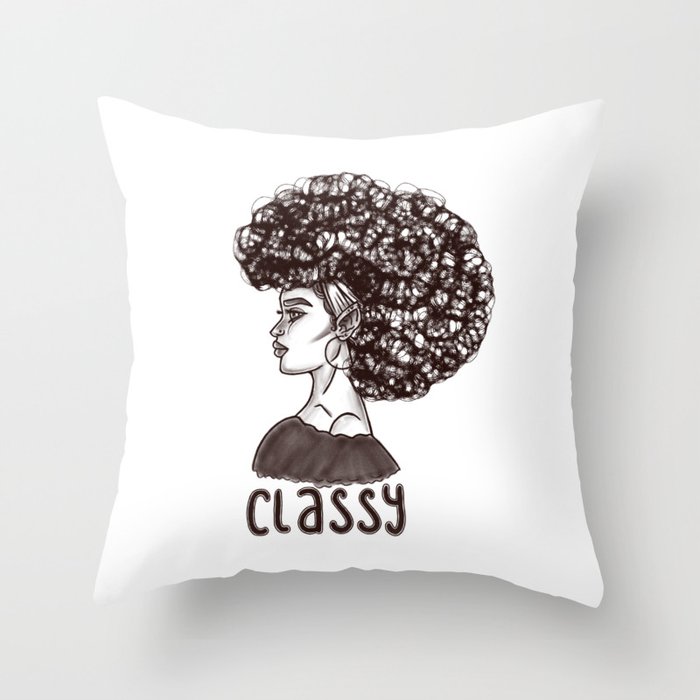Classy Kind of lady Throw Pillow