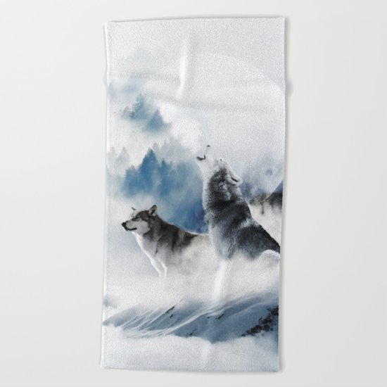 Ware Wolves #society6 #decor #buyart Beach Towel