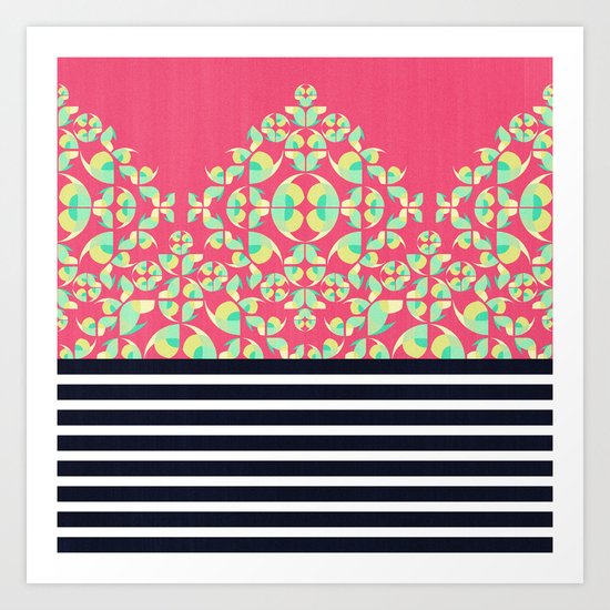 Sick of Chevrons Art Print