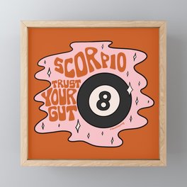 Scorpio Magic 8 Ball Framed Mini Art Print