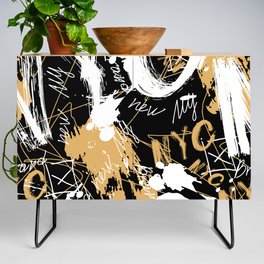 graffiti style seamless abstract pattern. illustration. paint drips. Modern print. Textiles, print, t-shirts, shapes and doodle objects. Abstract modern trendy illustration. Credenza