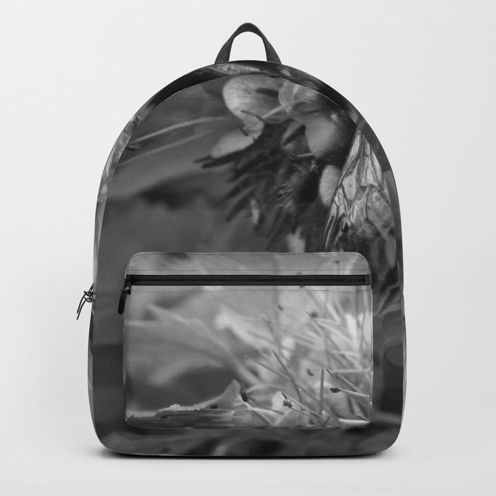 Bee Friends #2 (Black and White) Backpack
