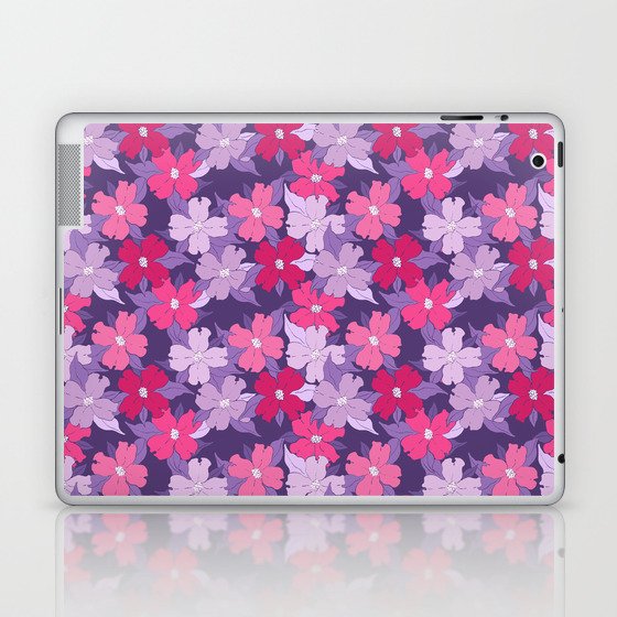 purple and pink flowering dogwood symbolize rebirth and hope Laptop & iPad Skin