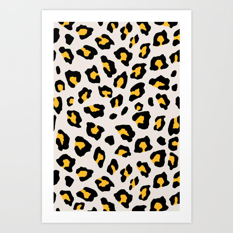 mustard leopard dress