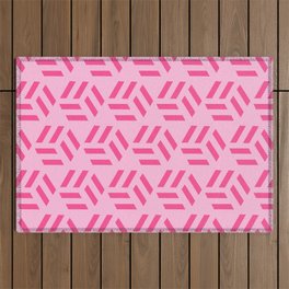 Pink Lines Outdoor Rug