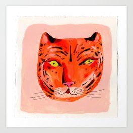 Tiger portrait painting  Art Print