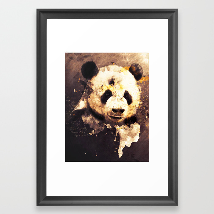 Panda Painting Abstract Art Bears Black And White Animals