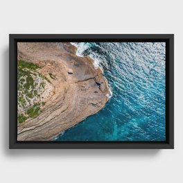 Clear Coastal Waters of the South Coast Framed Canvas