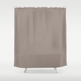 DUSTY BROWN COLOR. Plain Taupe  Shower Curtain