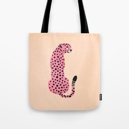 The Stare: Peach Cheetah Edition Tote Bag