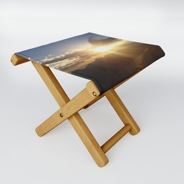 Brazil Photography - Beautiful Sunrise Over The Brazillian Mountains Folding Stool