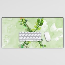 FLORAL INFINITY ARTWORK - ALSO THE  SYMBOL FOR AUTISM AWARENESS Desk Mat