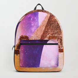 Galaxy Pyramids Backpack | Extraterrestrial, Giza, Gold, Sci-Fi, Galaxydreamsdesigns, Graphicdesign, Space, Ancientaliens, Homedecor, Alienplanet 