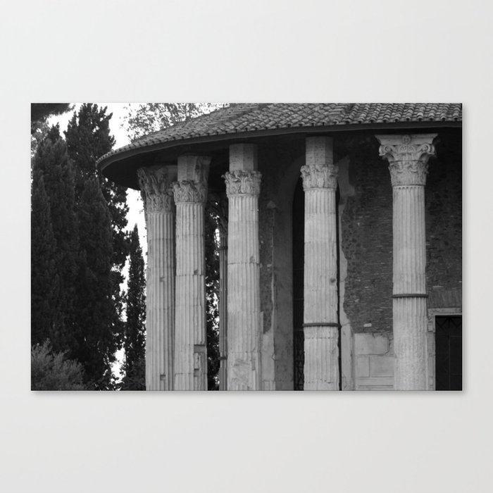 Temple of Vesta Rome Italy Canvas Print
