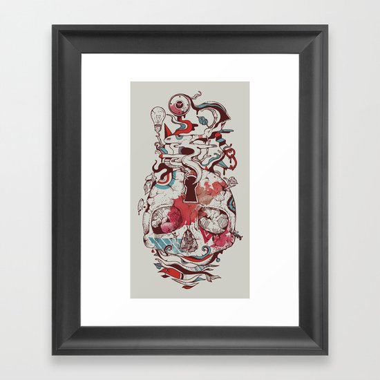 Landscape of an Open Mind Framed Art Print