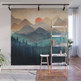 Wilderness Becomes Alive at Night Wall Mural