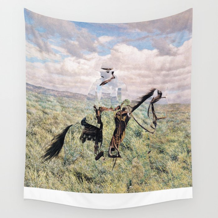 The Unknown Rider in Death Rides The Pecos Wall Tapestry